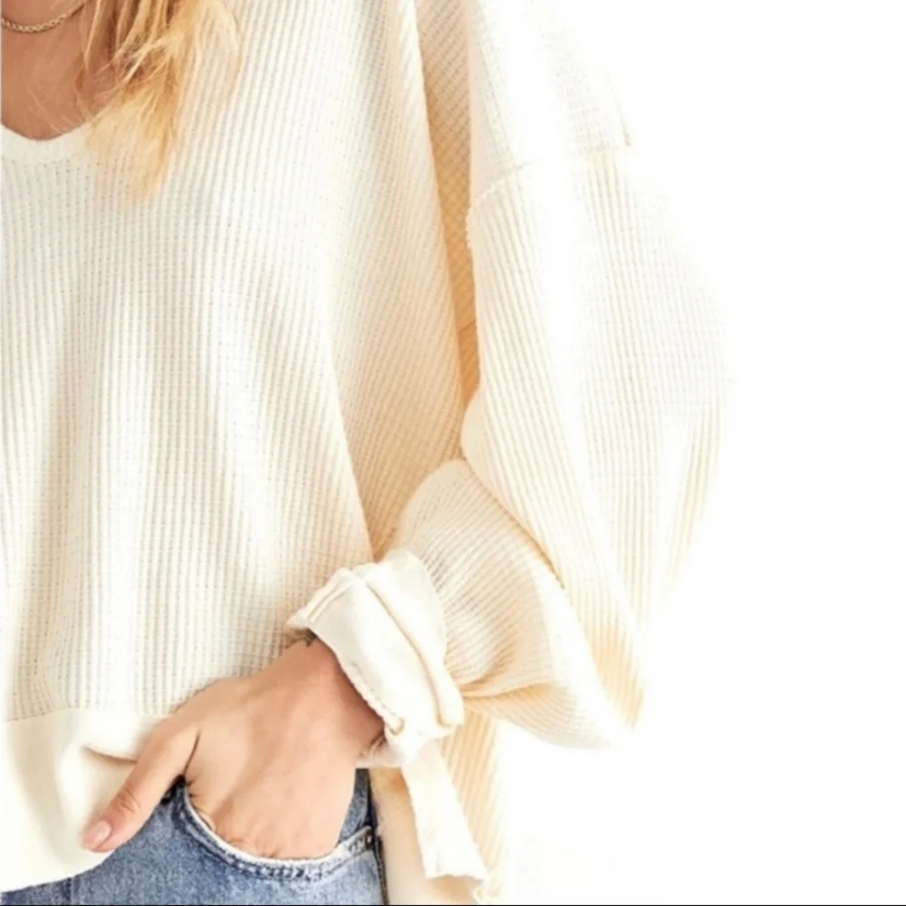 Free People Women's Santa Clara Thermal Alabaster - Picture 2 of 3